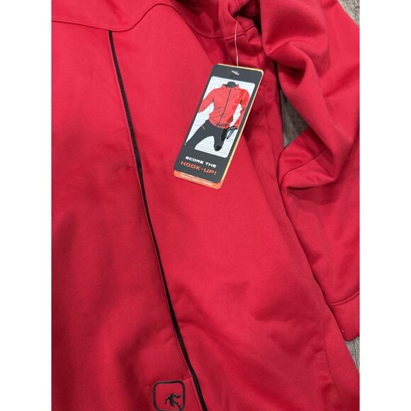 And1 2 Piece Red & Red Zip Up Jacket & Athletic Pants 3XL Deflection Jumpshot - Picture 3 of 9